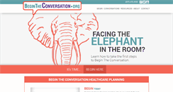 Desktop Screenshot of begintheconversation.org