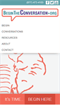 Mobile Screenshot of begintheconversation.org