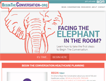 Tablet Screenshot of begintheconversation.org